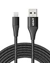 Anker 551 USB-A to Lightning Cable (10ft), MFi Certified iPhone Charging Cable for Flawless Compatibility with iPhone iPhone 13 13 Pro 12 Pro Max 12 11 X XS XR 8 Plus and More (Black)