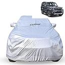 CARBINIC Car Cover for Mahindra Scorpio N 2022 Waterproof (Tested) and Dustproof Custom Fit UV Heat Resistant Outdoor Protection with Triple Stitched Fully Elastic Surface (Silver)
