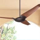 56" Modern Fan IC/Air3 DC Bronze Mahogany Damp Rated Fan with Remote