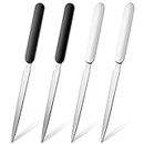 Kosiz Letter Opener Knife Stainless Steel Envelope Openers Lightweight Mail Slitters Letter Knives for Office Home Supplies, 4 Pieces, Black, White