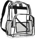 Amazon Basics School Backpack, Clear, School Backpack