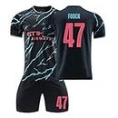 Soccer Jersey Set Youth Kids Football Sports Fans Shorts Kit for Boys and Girls, Birthday Gifts
