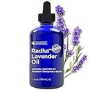Radha Beauty Lavender Essential Oil HUGE 120ml. - Natural & Therapeutic Grade, Steam Distilled for Aromatherapy, Relaxation, Sleep, Laundry, Meditation, Massage