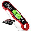 HASTHIP® Meat Thermometer Digital for Grilling and Cooking, Waterproof Ultra-Fast Instant Read Food thermometers with Folding Probe Backlight & Calibration for Kitchen, Deep Fry, BBQ, Grill