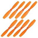 uxcell RC Propellers 55mm CW CCW 2-Vane Main Rotors for Walkera QR Ladybird Quadcopter, Orange 4 Pairs