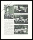 1912 Les Furniture en Rattan Antique Wicker Garden Salon Rattan Furniture