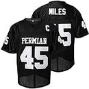 Boobie Miles Jersey, 45 Permian Friday Night Lights Football Jersey White Black S-XXXL (Large, Black)