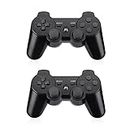 PS3 Controllers Wireless,Powerextra Replacement PS3 Controller with 6-axis Somatosensory & Dual Shock Function,Compatible for PS3/PS3 Pro/PC/Phone/Ipad,Black Playstation 3 Controller