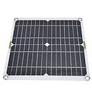 CUEI Solarpanel, 200W 5V 3A tragbares Solarladegerät, Kit mit Autoladegerät Krokodilklemme 4 Saugnäpfe für Wohnmobile, Ventilatoren, Boote, Camping, Lichter, Kameras, Auto