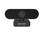 Hikvision DS-U02 1080p Webcam, Wide Angle Without Distortion, Noise Reduction, Plug, Play, Digital, Zoom/WebEx/Skype/Teams/PC Laptop/Online Classes/Webinar/Conferencing, Black