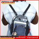 Transparent PVC Laptop Backpack Simple School Backpack Solid Clear for Women Men