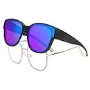FEISEDY Oversized Polarized Fit Over Sunglasses Trendy Cat Eye Wear Over Eyewear Glasses UV400 Protection B2922