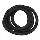 Aramox 10FT Split Wire Loom Tube, 10FT Split Wire Loom Tube Noir 25MM Self Rolling High Temperature Resistance Sleeves for Automotive Wire