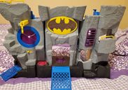 Batman Bat Cave Tower Toy Fisher Price fold up play set 2007 Rare