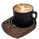 MYMULIKE Mug Warmer, Coffee Mug Warmer for Desk with 4 Temperature Settings (55℃/65℃/75℃/85℃), Cup Warmer with 8 Hour Auto Shut Off, Smart Mug Warmer for Desk with 1-12 Hour Timer