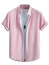 Men Shirt|| Shirt for Men|| Casual Shirt for Men (Bubble) (M, Pink)