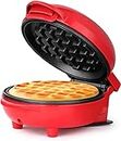 ROMINO Mini Waffles Maker Machine For Home, 3 in 1 Electric Waffle Iron with Non Stick, Dual Side Plate, Pancake Maker - For Individual Belgian Waffles - 4 Inch- 350 Watts (Multi)