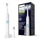 Philips Cepillo de dientes sónico con programa de limpieza, Control de presión y temporizador, Color Blanco