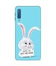 Outwork Printed Cute Rabbit Cartoon Designer Mobile Phone Case Cover for Samsung Galaxy A7 2018 -Protective Smartphone Cover