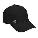 Gaiam Running Hat for Women & Men - Cruiser Sol Breathable Trucker Ball Cap, Pre-Shaped Bill, Adjustable Size (Outdoors, Baseball, Sun, Hiking, Yoga, Golf, Tennis, Sports & Fitness) - Black, One Size