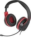 Speedlink Hadow Stereo Pc Gaming Headset With Flexible Microphone, Stereo Jack 2.3m Cable, Black/red Sl-860010-bk