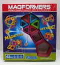 MAGFORMERS 63070 Plastic 62 Pcs Rainbow Magnetic Building Blocks Set COMPLETE