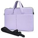 13.3-15 Inch Laptop Shoulder Messenger Bag for Lenovo Yoga C940 C740 730/Lenovo IdeaPad 3 14 Inch/Lenovo Flex 5 14, Dell Inspiron, Asus Zenbook/Chromebook Vivobook Sleeve Case(Purple)