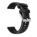 Gear S2 Classic Bands, Gear Sport Band Silicone Strap Quick Release for Samsung Gear S2 Classic(SM-R732 & SM-R735) & for Samsung Gear Sport (SM-R600) Smart Watch (NOT for Gear S2) (Black-Gray)