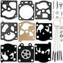QAZAKY Carburetor Diaphragm Gasket Rebuild Repair Kit Compatible with K24-WAT WT 2-Cycle String Trimmer Blower Chainsaw Poulan Weedeater Ryobi Ryan IDC Homelite Lawnboy Toro McCulloch