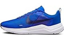 Nike Men's Downshifter 12 Running Shoes, Racer Blue/Black-High Voltage-Sundial-White, US 9
