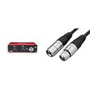 Focusrite Scarlett 2i2 (3rd Gen) USB Audio Interface + Amazon Basics XLR Microphone Cable (6 Foot)