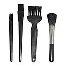 4-in-1 Anti Static Brushes Electronic Cleaning Brush Kit PC Keyboard Cleaning Tools Dust Cleaning Removal Brush Kit for PCB Motherboards Tablet Camera Laptop Computers, Black