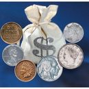 American Coin Treasures 60 Historic Coins Bankers Bag in Brown | 5 H x 4 W x 0.5 D in | Wayfair 11465
