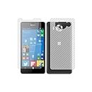I Want It Front And Back Screen Guard Protector For Nokia Lumia 920 Front Flexible Tempered Glass And Back Carbon Transparent Fiber Skin | Impossible Glass Unbreakable Screen Protector