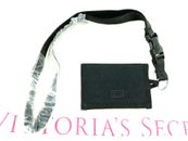 Cordón billetera plegable rosa de Victoria's Secret negro puro nuevo con etiquetas