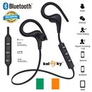 Bluetooth Wireless Earphones Sport Running Ear Hook Mic Earbuds Headphones