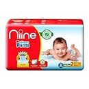 Niine Baby Diaper Pants Small(S) Size (4-8 KG) (Pack of 1) 42 Pants for Overnight Protection with Rash Control