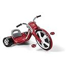 Radio Flyer Deluxe Big Flyer 16 Inch Big Front Wheel Chopper Style Tricycle with Adjustable Seat Recommended for Ages 3 to 7, Red