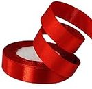 XEANCO 20mm Satin Ribbon 22 Meter, Polyester Ribbon, Enhance Your Crafts & Celebrations, Best for Gift Wrapping, Decorations, Wedding Car Ribbon, Ribbons for Crafting