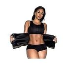 TruBeauty Waist Trimmer Sweat Vest, Adjustable Neoprene Abdominal Sport Belt for Weight Loss, Slimming Fat Burner, Postpartum Girdle, Hourglass Body Shaper (Large, Pink)