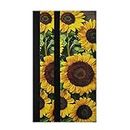 Big Sunflowers Refrigerator Door Handle Covers, 2 Pieces Kitchen Appliance Handle Covers, Avoid Smudges, Fingertips, Drips, Food Stains, Oil Stains Handle Cover for Refrigerator