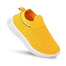 Kats Fly-1 Kids Unisex Casual Shoes Sneakars Boys and Girls Color: Yellow Size: 8