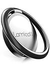 Cell Phone Ring Holder, Lamicall Finger Ring Stand - Universal Phone Cradle Kickstand, Compatible with iPhone 15 14 13 12 11 Pro Max, Galaxy S 23 S22 S21 S20, All Android Smartphone, Black