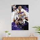 TenorArts NBA Star Kobe Bryant Poster Fan Art Print Wall Poster with Thick 300 GSM Matt Finish Paper (18inches x 12inches)