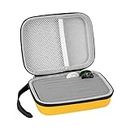 Guitar Pick Holder Case compatible with Fender Dunlop D'Addario Dunlop Musical Instrument Guitar Accessories, All Size Picks Storage Pouch Box-Bag Only (Yellow)