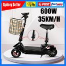 🔥Adult Kids 600W Electric Scooter 35KM/H Riding Commuter Foldable Travel ebike