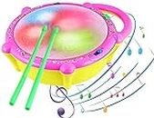 FunBlast Flash Drum for Kids - Musical Drum Toy, Sound and Light Toys for Kids, Musical Instrument Toy, Baby Toy for 3 4 5 Year Kid Boy Girl - Multicolor