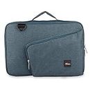 Protecta Vertex Lite Slim Profile Laptop Briefcase Bag with Organiser - Designed for Laptops Up to 33.78cm (13.3 Inches) - Green