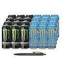 1x12 Monster Energy et 1x12 Monster Mango Loco Juice (total 24 x 0,5 L cannette) Incl. stylo FiveStar gratuit