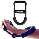 Strauss Wrist/Forearm Strengthener |Improves Grip Strength |Arm Exercise Equipment for Forearm Workout |Adjustable Resistance |Hand and Wrist Strength Trainer|Ideal for Athletes and Musicians, (Black)